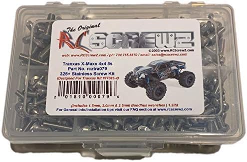 RC Screwz tra079 Compatible with Traxxas XMaxx 8s 770864 Stainless Steel Screw Kit - Image 1