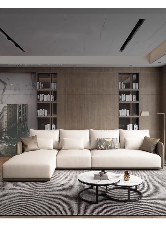 Generic L Shape Sectional Sofa Italian Luxury Modern Corner Couch (Right)  - Image 1