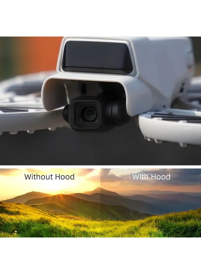 Black Lens Hood Sunshade Protective Cover for DJI Flip Drone Camera Guard - Image 5