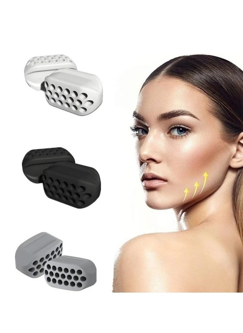 Generic 6-Piece Jaw Exerciser Set – Face & Neck Toner, Jawline Shaper & Double Chin Reducer, Food Grade Silicone, Men & Women  - Image 2