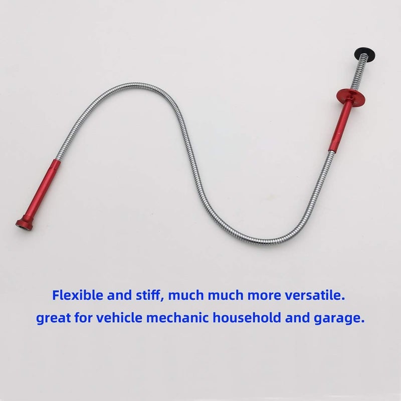 VASTOOLS Flexible Claw Pickup Tool with Magnet,28", 2-in-1 Magnetic Pickup Tool, 4-Finger Claw, Rustless Flexible and Stiff Shaft, User-friendly, Versatile - Image 2