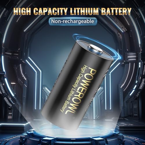 POWEROWL CR123A 3V Lithium Battery 12 Count, High Capacity 123A 123 C123 Batteries, Long-Lasting Power - Image 2