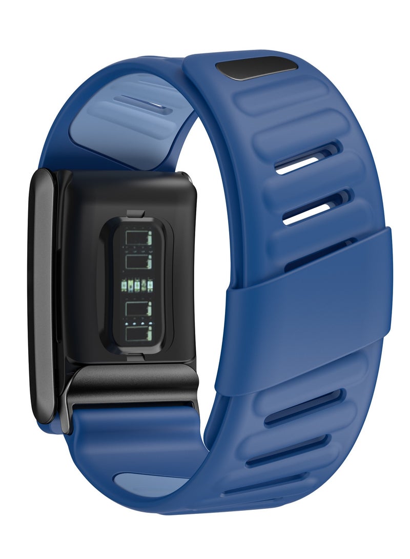 Watch band Comfort Durable Silicone Wristband Compatible with WHOOP 4.0 Band, Soft Silicone Sports Loop Strap with U Shaped Connector for Men & Women, Blue  - Image 3
