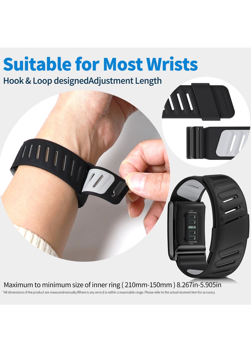 Watch band Comfort Durable Silicone Wristband Compatible with WHOOP 4.0 Band, Soft Silicone Sports Loop Strap with U Shaped Connector for Men & Women, Blue  - Image 5