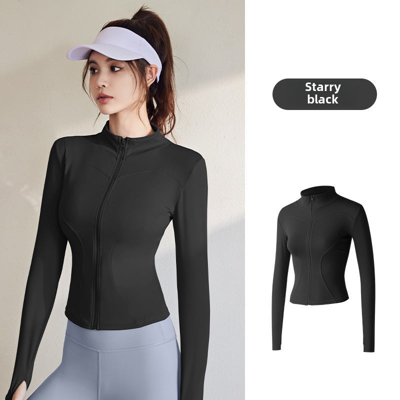Generic Womens Yoga Fitness Running Jacket Xingyao Black 