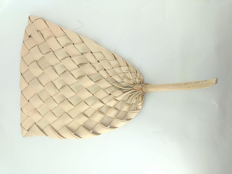 advancedestore advancedstore handmade indian fan ethaa panka made with ethaaphankha size15inchx10inchPack of 2pcs - Image 2