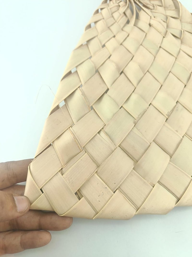 advancedestore advancedstore handmade indian fan ethaa panka made with ethaaphankha size15inchx10inchPack of 2pcs - Image 4