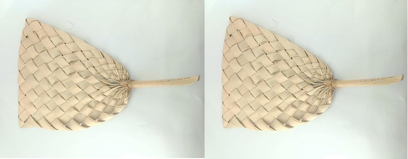 advancedestore advancedstore handmade indian fan ethaa panka made with ethaaphankha size15inchx10inchPack of 2pcs - Image 1