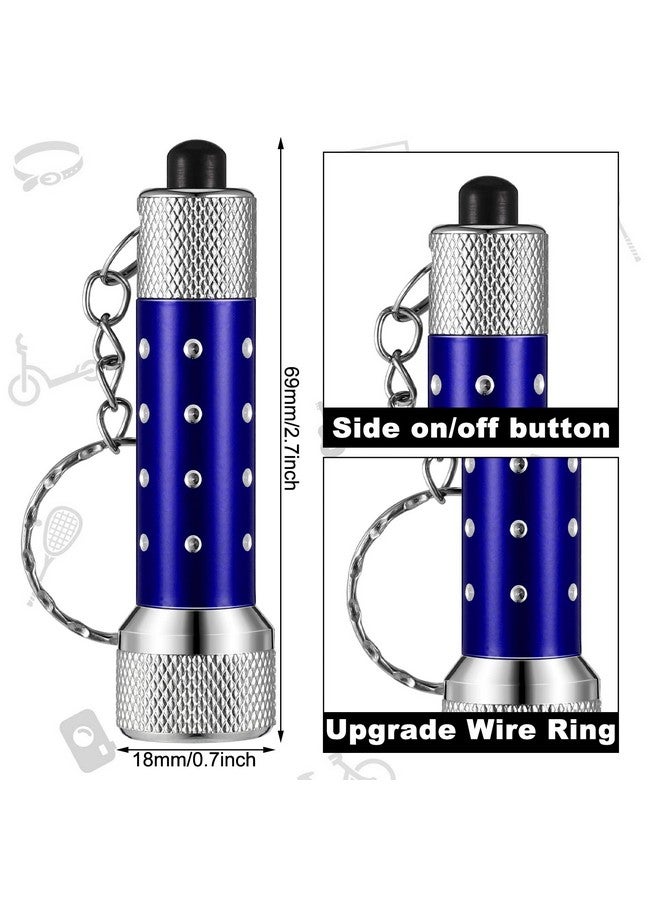 Minatee Mini Screwdriver Keychain Set Includes Mini Screwdriver Keychain LED Lights Keychain Mini Hand Tool Father's Day Gifts for Adults Men Construction Party Favors (96 Pcs) - Image 3