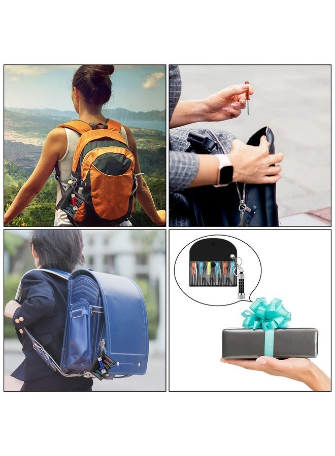 Minatee Mini Screwdriver Keychain Set Includes Mini Screwdriver Keychain LED Lights Keychain Mini Hand Tool Father's Day Gifts for Adults Men Construction Party Favors (96 Pcs) - Image 5