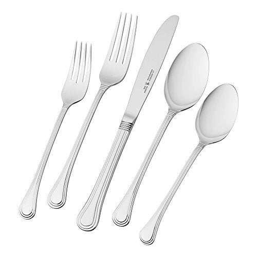 HENCKELS 65-Piece Astley Flatware Set,Silver - Image 1