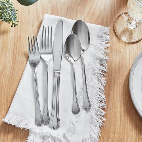 HENCKELS 65-Piece Astley Flatware Set,Silver - Image 5