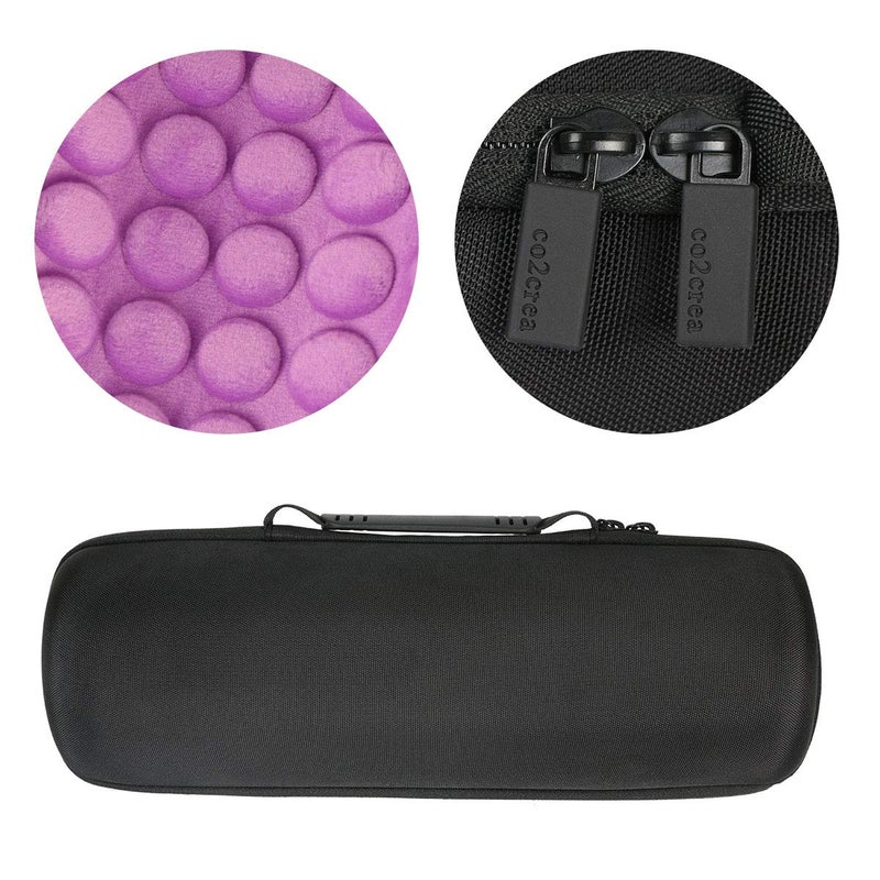 Co2Crea حافظة سفر صلبة co2CREA بديلة لمكبر الصوت البلوتوث المحمول Ultimate Ears UE MEGABOOM 4 MEGABOOM 3 (حافظة بنفسجية للأداة وقاعدة الشحن) - Image 3