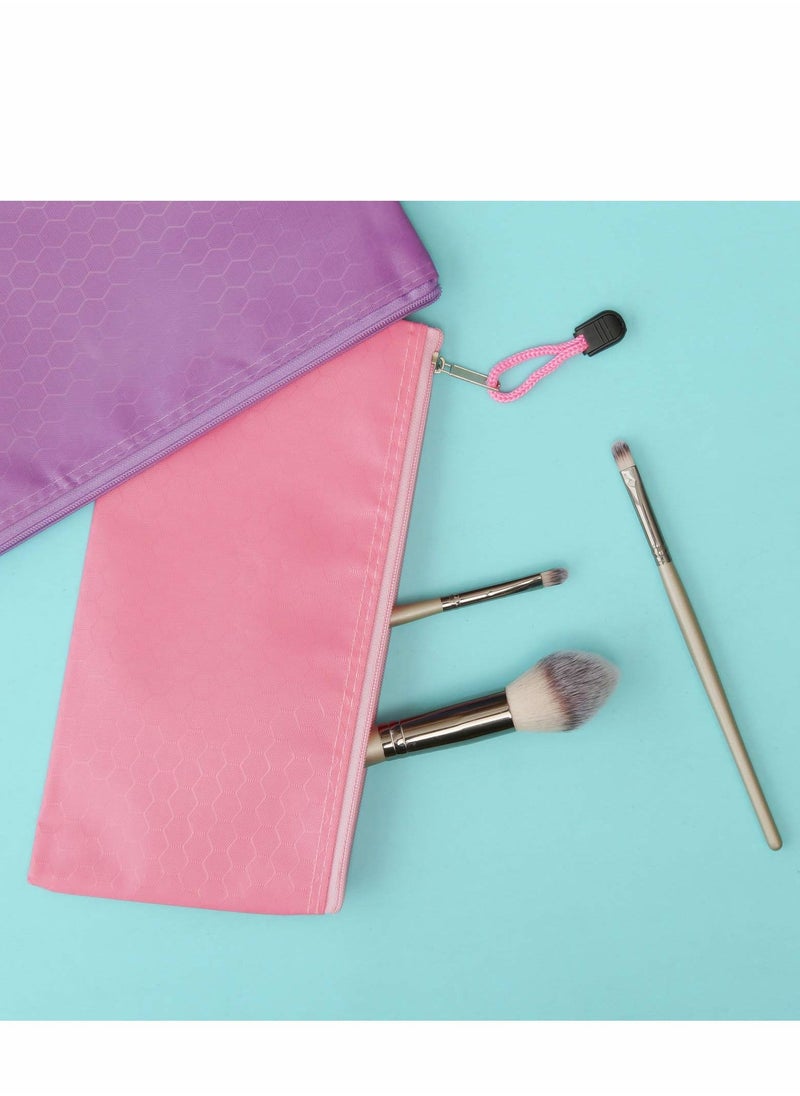 Excefore Zipper Pencil Pouches, 29Pcs Pouch Small Bags Waterproof Cases, Multipurpose Travel for Office Supplies Cosmetics Accessories 12 Colors  - Image 3