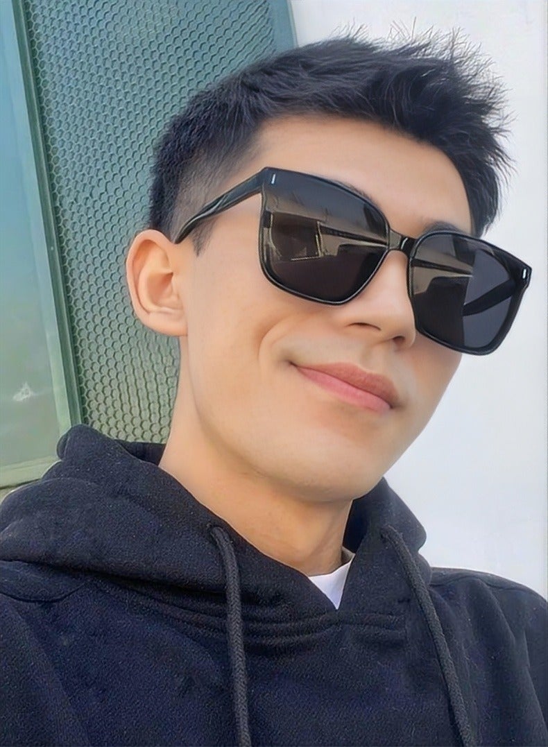 Changer 2Pcs Fashionable Large Frame Sunglasses, Uv400 Protective Glasses, Suitable For Outdoor Travel - Image 2