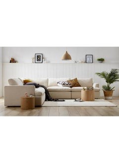 Al Home 5 Seater L-shape Sofa 300x300x95x90 - Beige  - Image 1