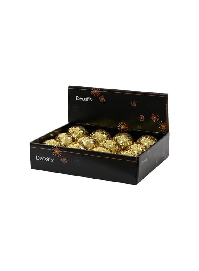 The Bros Bauble Foam Sequins Light Gold 8cm - Image 2