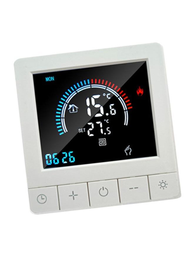 Thoraya Programmable Digital Thermostat with Child Lock LCD Display NTC Sensor Electric Heating Warm Floor Underfloor Temperature Controller Intelligent Wall Thermostat for Home Office Hotel  - Image 2