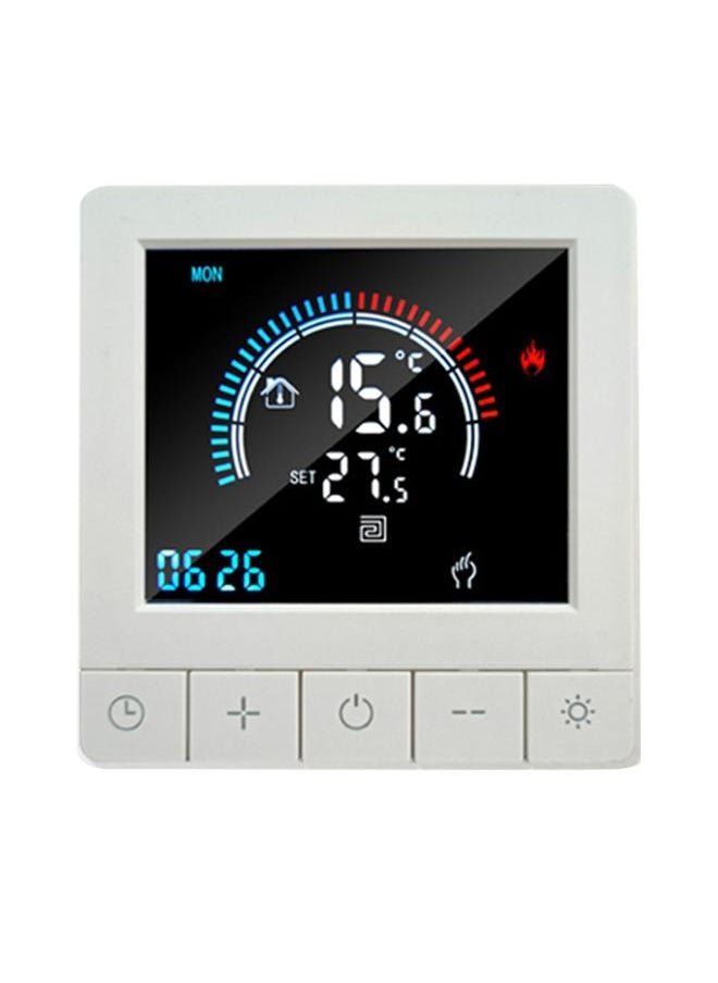 Thoraya Programmable Digital Thermostat with Child Lock LCD Display NTC Sensor Electric Heating Warm Floor Underfloor Temperature Controller Intelligent Wall Thermostat for Home Office Hotel  - Image 1