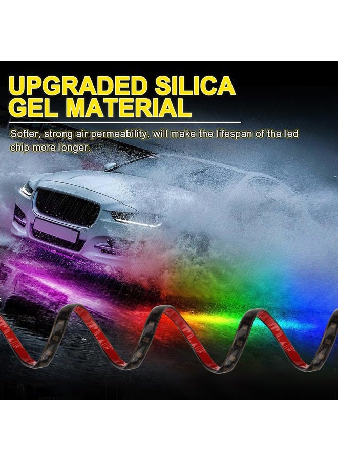 OPP ULITE Car Underglow Light Strip Dream Chasing Color, Upgraded Silica Gel Design, 212 Modes, APP Control Underbody Lights, 90&120CM, 4PC Pack - Image 4