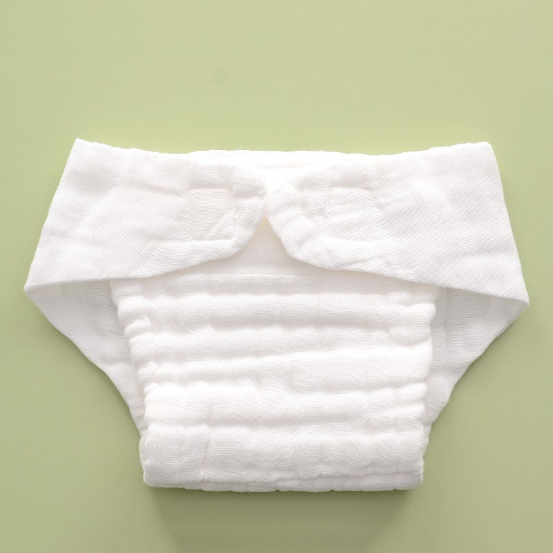Cotton Gauze Diapers Washable Baby Cloth Pants Summer This White Single Pack
