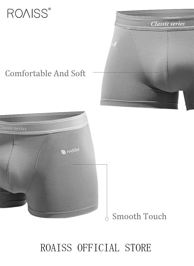 Set of 3 Men's Solid Color Modal Boxer Briefs Breathable Soft Underwear Summer Stretch Plus Size Plus Size Teen Boxer Briefs - pzsku/Z266E3156AC19C9C60414Z/45/_/1721465567/101484ae-ad39-4e7a-b9cb-0acdd7f8adbb