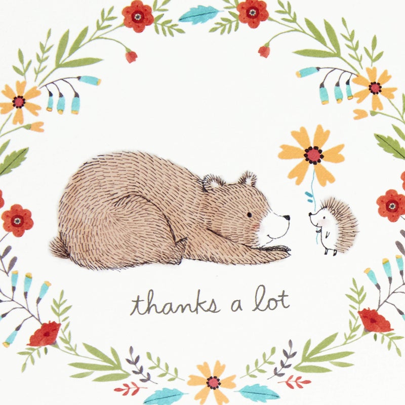Hallmark Baby Shower Thank You Cards Assortment, Woodland Animals (48 Cards with Envelopes for Baby Boy or Baby Girl) Deer, Owl, Bear, Fox - Image 4