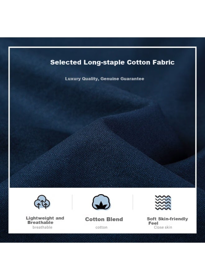 Montagut Men'S Short Sleeve Polo Shirt Summer Cool Cotton Breathable T-Shirt Middle-Aged Men'S Top Navy Blue 2Xl/54 - Image 2