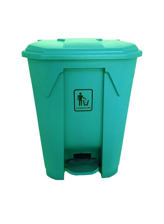 AKC Garbage Trash Can with Centre Pedal, High Density Polyethylene (HDPE) Heavy-Duty Plastic Bins (GREEN, 45 Liters) - Image 2
