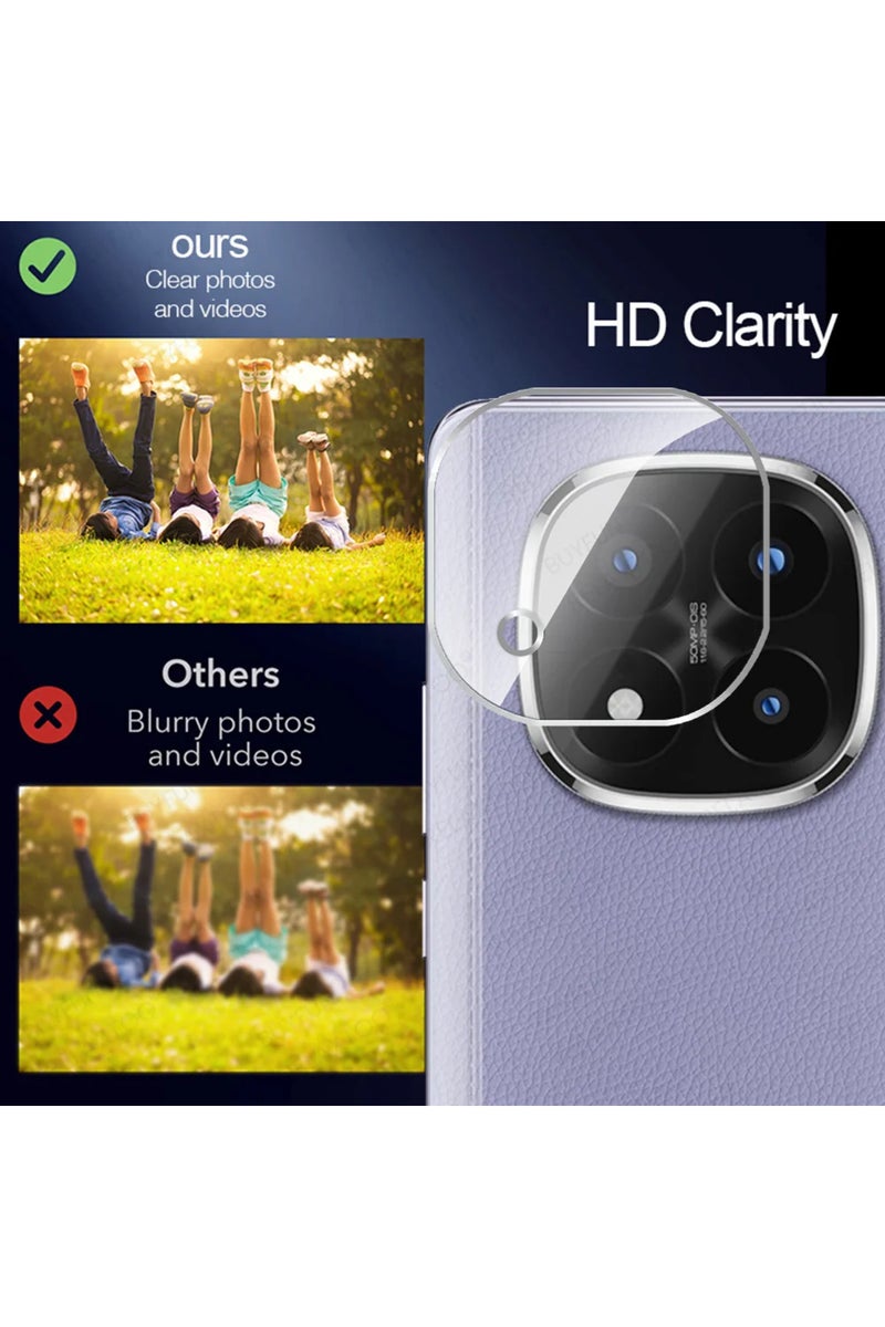 erorex RedmiNote14 Pro Plus 3 Pieces 3Pcs Tempered Glass Camera Cover For Xiaomi Redmi Note 14 Pro+ Note14 - Image 4