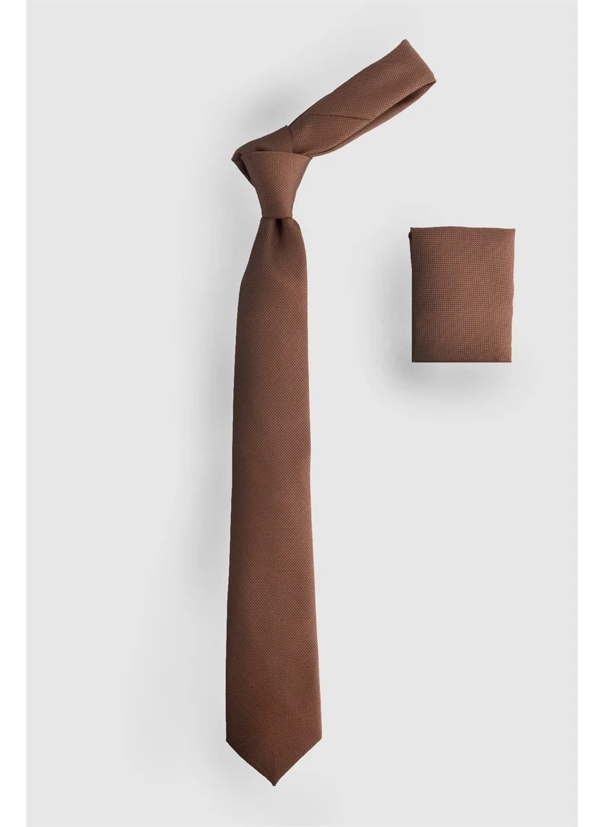 Tudors Plain Men's Tie with Pocket Handkerchief