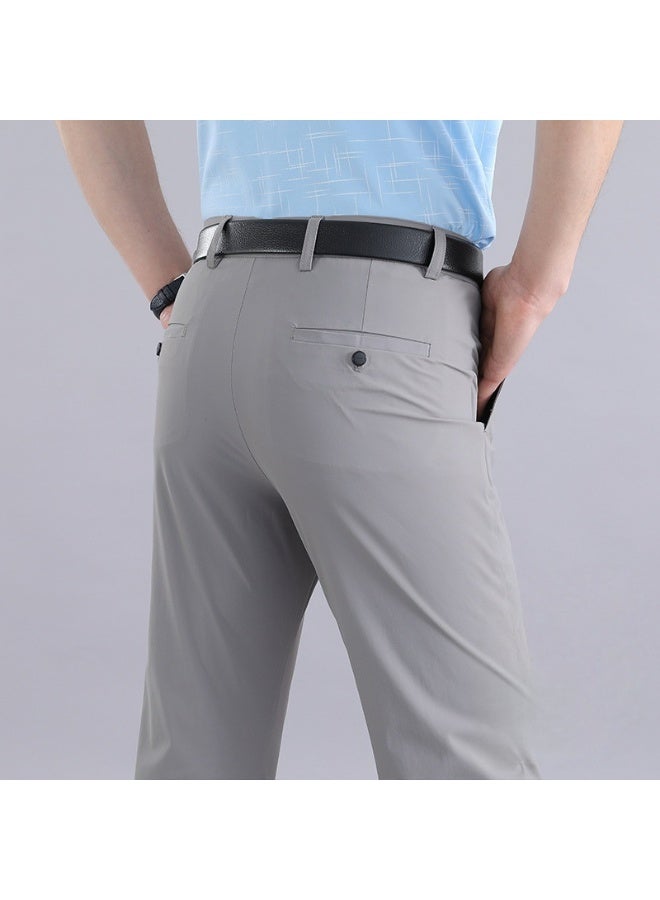 Shougu Men's Fashionable Casual Business Suit Pants  - Image 1