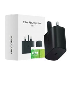 SP Samsung 25W Fast Charging Type C Charger Head Without Cable Black  - Image 1