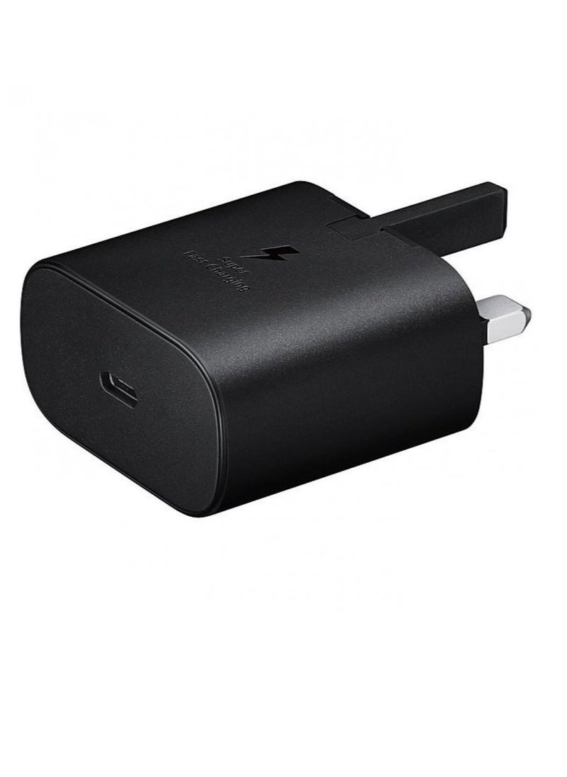 SP Samsung 25W Fast Charging Type C Charger Head Without Cable Black  - Image 2
