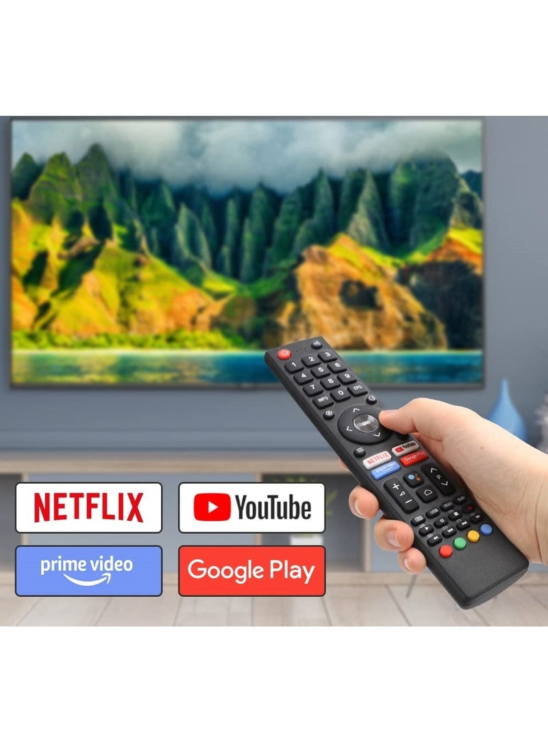 Generic Replacement Remote Control for Saba Changhong CHIQ UHD TV Compatible Models L32H7S L40H7S SA40S67A9 SA24S46A9 U58H7A SA32S67A9 L43H7S U58H7S U50H7A U55H7A U43H7A GCBL-TV02ADBBT  - Image 2
