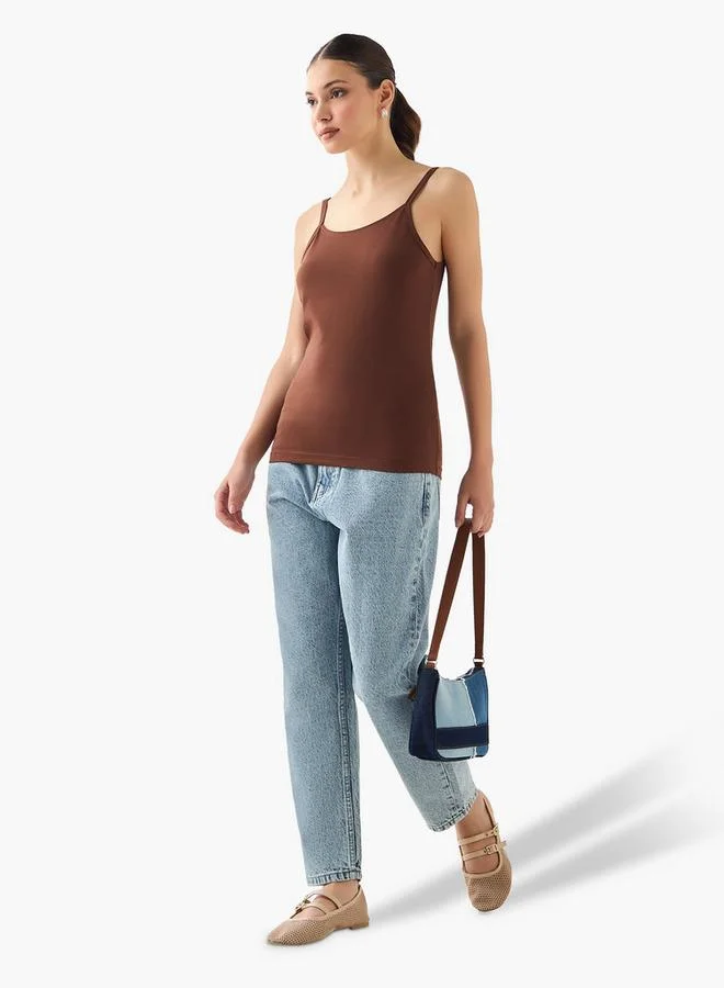 سبلاش فيڤ جينز نسائي بخصر مرتفع بتصميم الأم