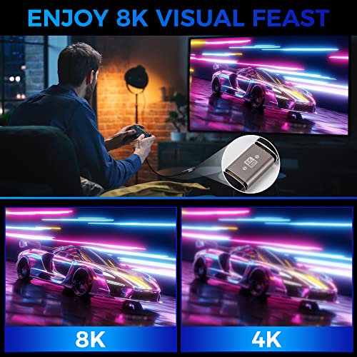 Togconn 8K HDMI Coupler 2 Pack, HDMI 2.1 Female to Female Connector HDMI Extension Adapter, Supports 4K@120Hz,8K@60Hz, 2K, Compatible with HDTV, Monitors, Laptop, Projector, PS5/4, Xbox X - Image 5