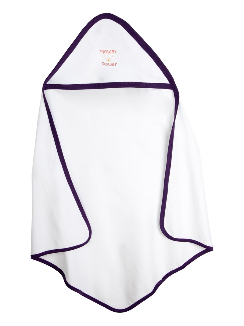 بابيز_بيسك بيبيز بيسك قماط / بطانية استقبال للمولود الجديد من القطن 100%, أرجواني - Image 1