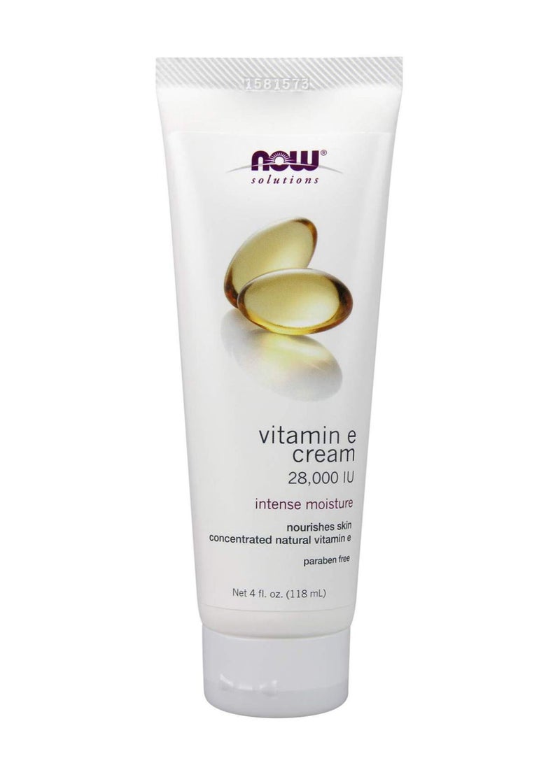 Now Foods Solutions, Vitamin E Cream 28000Iu 4 Fl. Oz. - Image 1