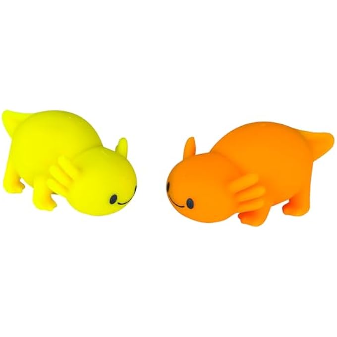 Geddes Raymond Sand-A-Lotl Squishy Toys for Kids (Set of 12) - Axolotl Stress Buster Toys in 4 Colors Ideal for Squeezing and Stretching - Image 3