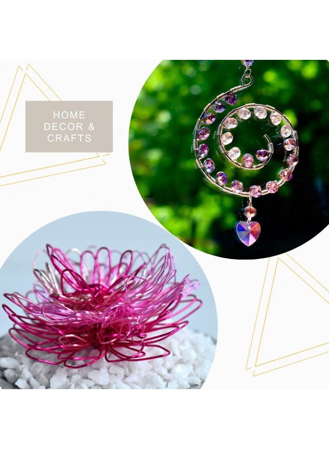 Artistic Wire , 22 Gauge Tarnish Resistant Colored Copper Craft Jewelry Wrapping Wire, Purple, 15 yd - Image 4