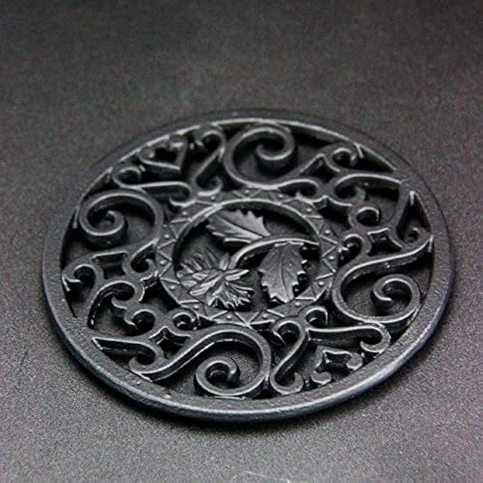 Tealand Heat Resistant Cast Iron Trivet Flower Pad For Teapots Hotpots Pans Casserole Dishes 133Cm Black - Image 4