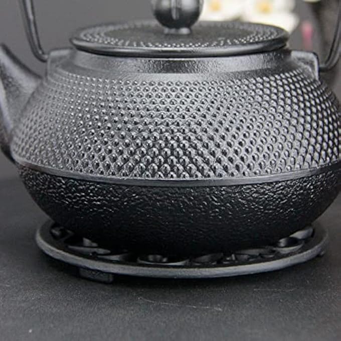 Tealand Heat Resistant Cast Iron Trivet Flower Pad For Teapots Hotpots Pans Casserole Dishes 133Cm Black - Image 5