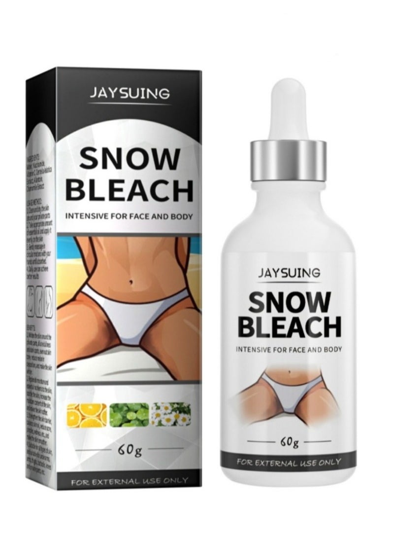 Jaysuing Snow Bleach Essence Underarm Whitening  ，Dark Spot Essence， Skin Whitening ，Body Dark Spot Remover ，Private Part Whitening，Intimate Area Whitening，Correcting Dark Spots，Face and Body Skin Bleaching  ﻿  - Image 1