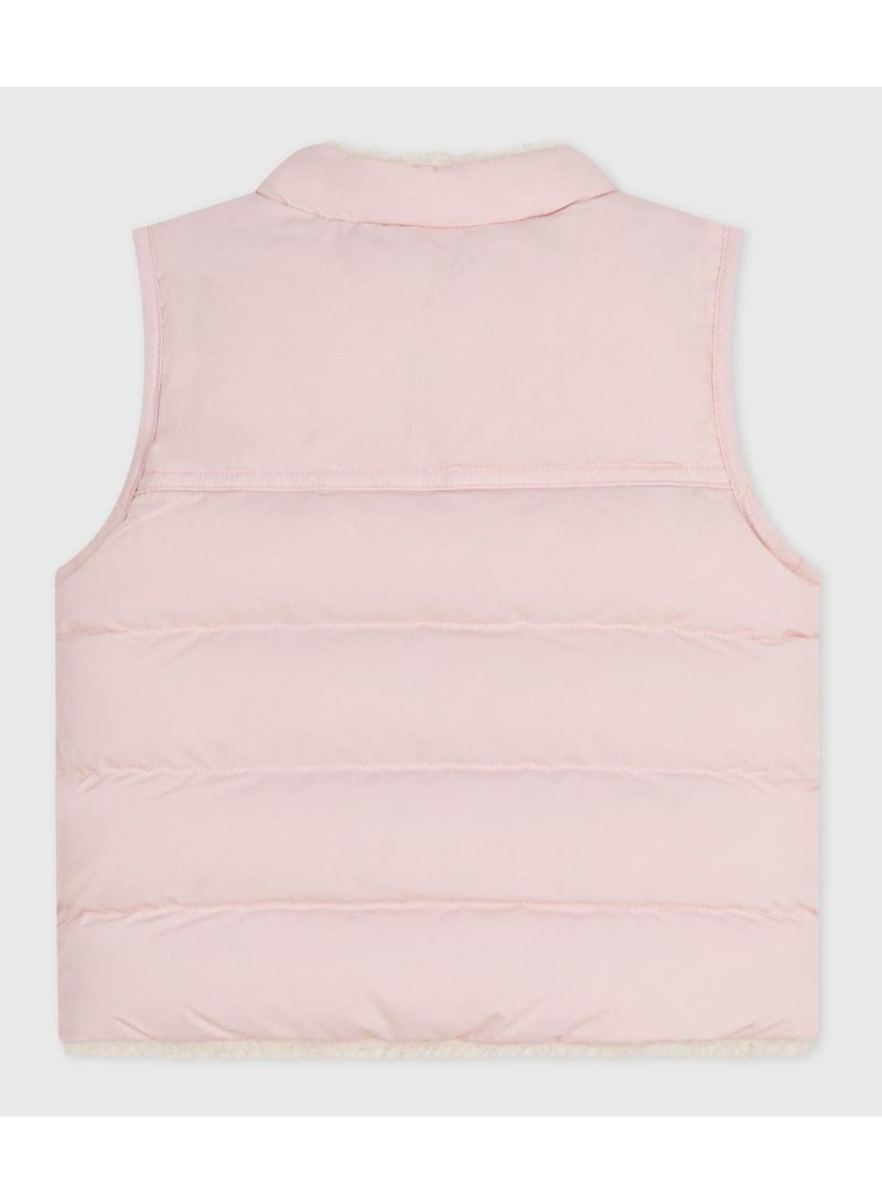 Petit Bateau Baby's reversible sleeveless puffer jacket - Image 4