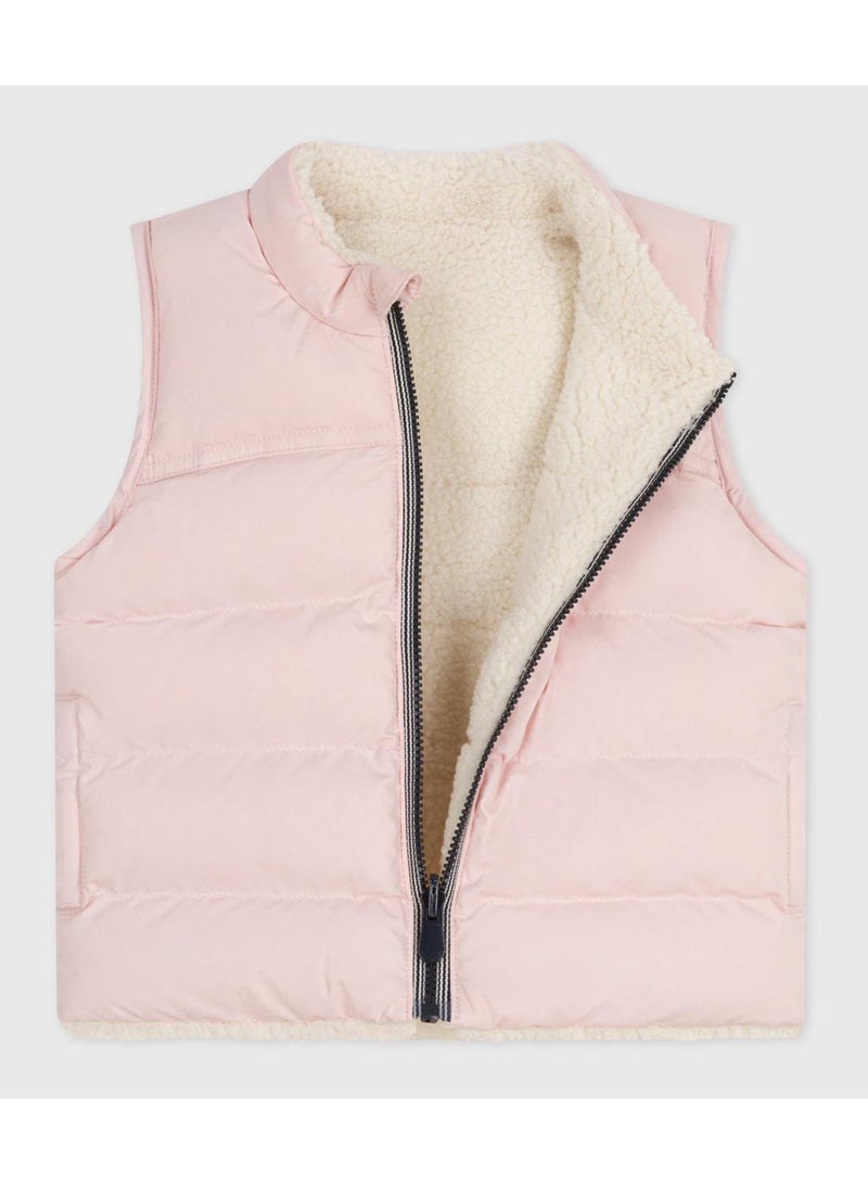 Petit Bateau Baby's reversible sleeveless puffer jacket - Image 2