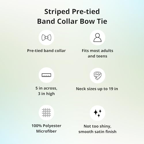 tiemart Striped Bow Tie (Hunter Green and Golden Yellow) - Image 5