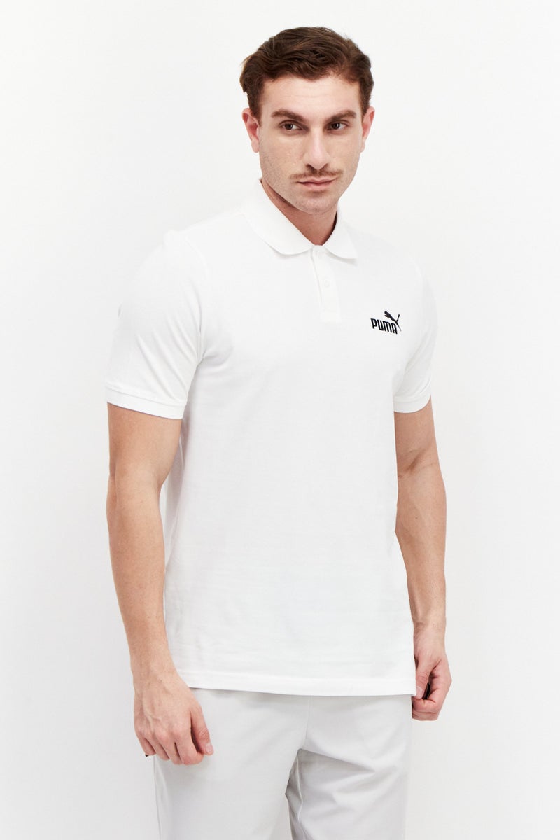 PUMA Men Sportwear Fit Short Sleeve Training Polo Shirt, White - Image 1