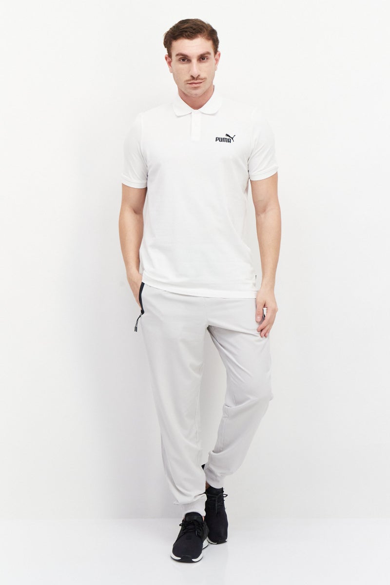 PUMA Men Sportwear Fit Short Sleeve Training Polo Shirt, White - Image 4