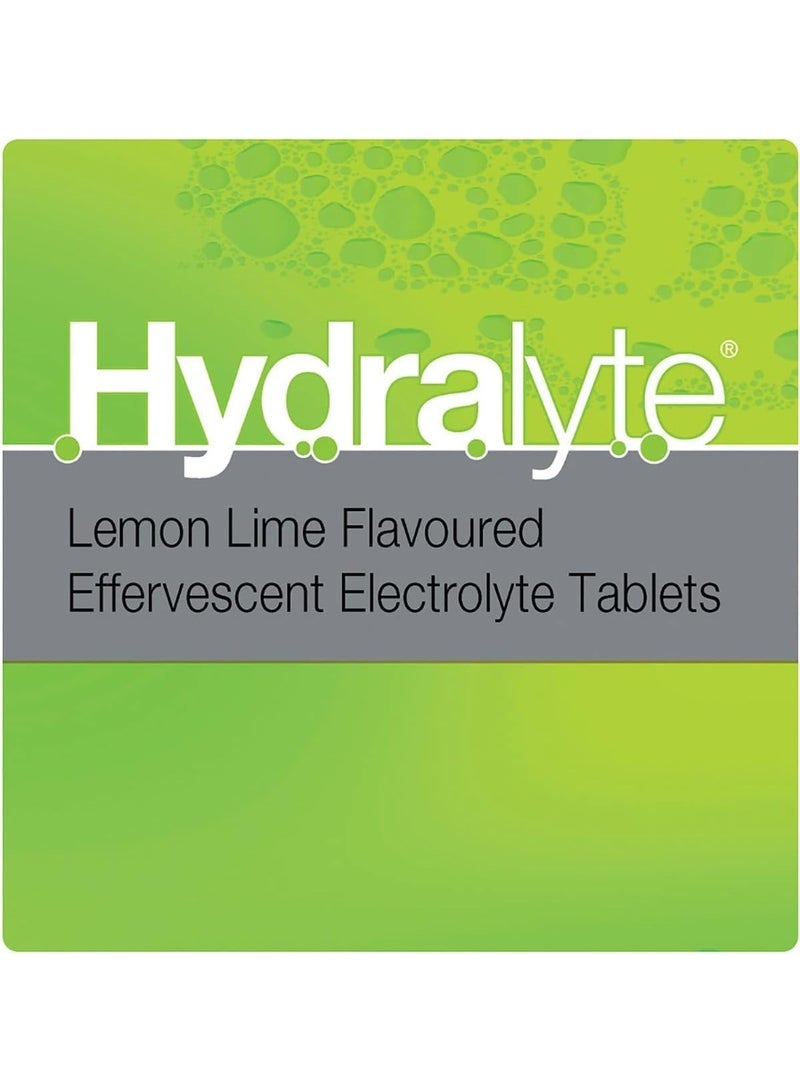 Hydralyte Effervescent Lemon Lime Electolyte Tablets 20 Pack - Image 4